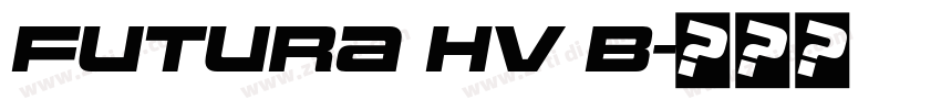 futura hv b字体转换